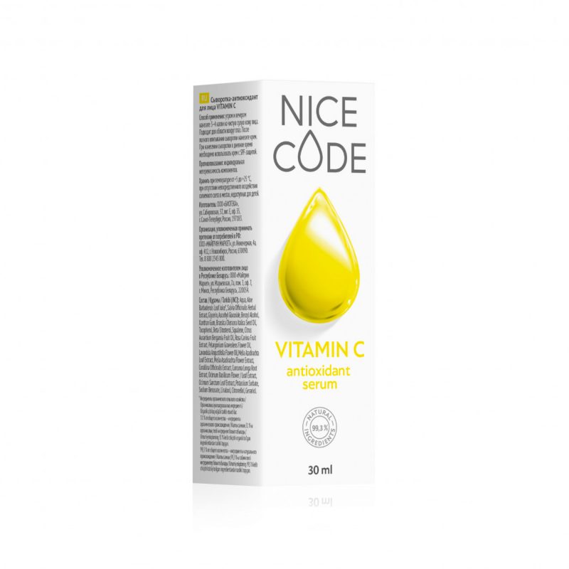 Сыворотка-антиоксидант для лица VITAMIN C NICE CODE, 30 мл
